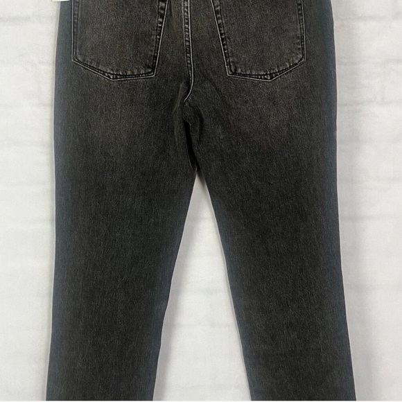 Good American Charcoal Straight Leg Jeans - Picture 6 of 8